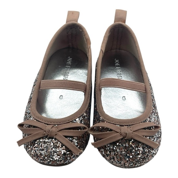 024 Joe Fresh Glittery Rose Gold Ballet Flats - Picture 3 of 9